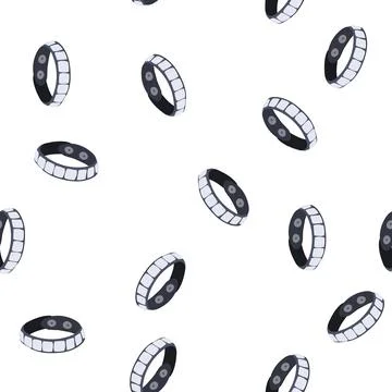 Pattern crystal rock bracelet cartoon vector 스톡 일러스트