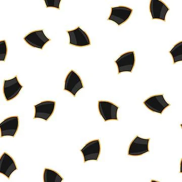 Pattern crystal shield golden luxury cartoon vector Stock Illustration