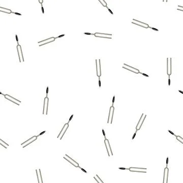Pattern crystal tuning fork cartoon vector Stock Illustration