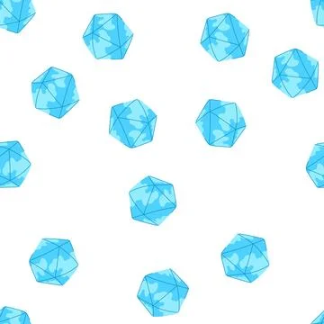 Pattern cube dice cartoon vector Ilustração Stock