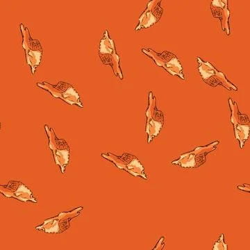 Pattern cube melted caramel sketch hand drawn Stockillustratie