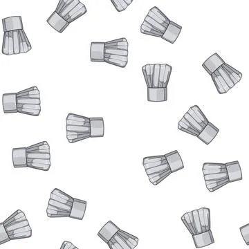 Pattern culinary chef hat cartoon vector Stock Illustration