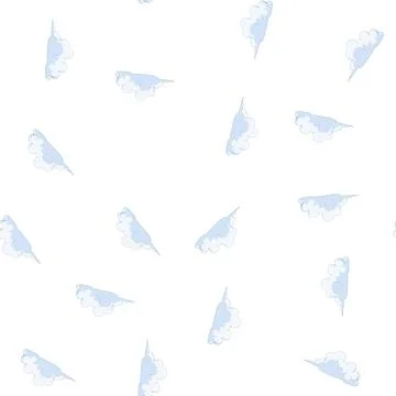 Pattern cumulus cloud cartoon vector Stock Illustration