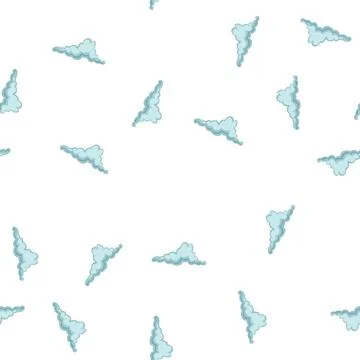 Pattern cumulus rain cloud cartoon vector Stock Illustration