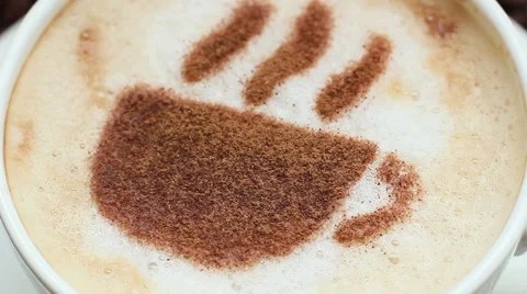 Pattern Cup Of Coffee 7 Stock Footage 44399177