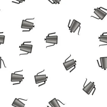 Pattern cup steel drip kettle cartoon vector イラスト素材