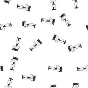 Pattern cup syphon coffee maker cartoon vector Stock Illustration