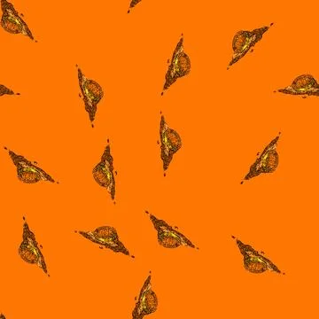 Pattern curcuma turmeric sketch hand drawn Stock Illustration