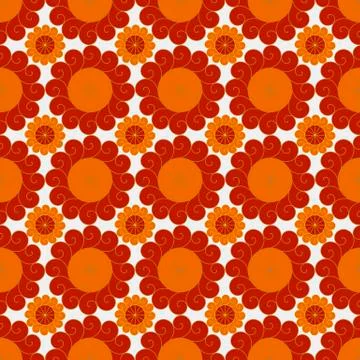 Pattern from curls Stock Illustration