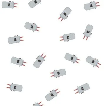 Pattern current electrical transformer cartoon vector Illustrazione stock