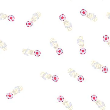 Pattern curve speed soccer ball cartoon vector Stock Illustration