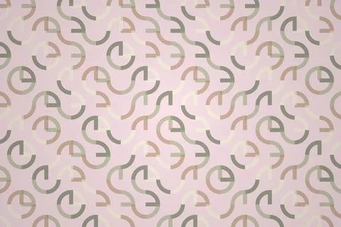Pattern of curved lines in soft pastel colors on light background Stock Photos