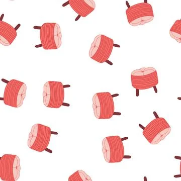 Pattern cushion pouf cartoon vector Stock Illustration