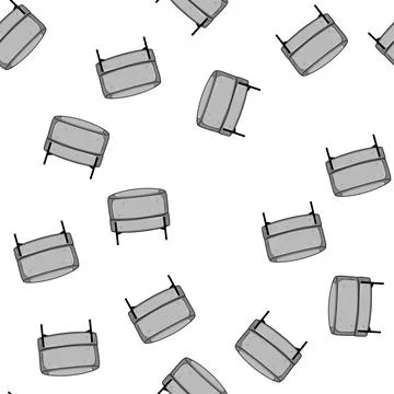 Pattern cushion pouf cartoon vector Stock Illustration