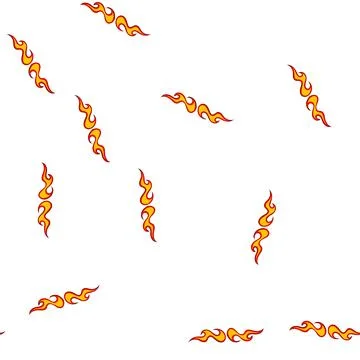 Pattern custom flame decal cartoon vector Stock Illustration