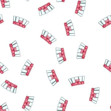 Pattern custom garter wedding cartoon vector Stock Illustration