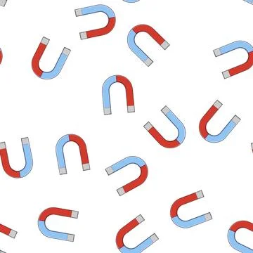 Pattern customer magnet cartoon vector Stock Illustration