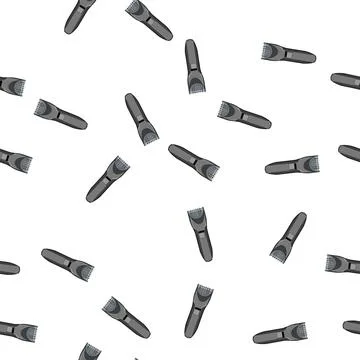 Pattern cut hair clipper cartoon vector Stock Illustration
