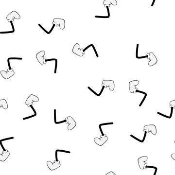 Pattern cute cartoon leg cartoon vector Stock Illustration