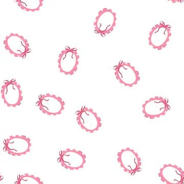 Pattern cute coquette cartoon vector Illustrazione stock