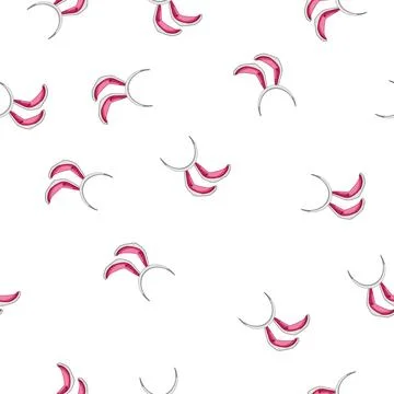 Pattern cute easter bunny ear cartoon vector Stockillustratie
