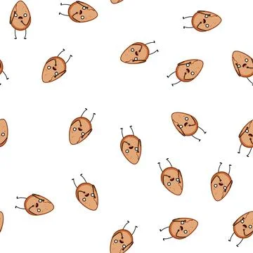 Pattern cute egg character cartoon vector Stock-Illustration