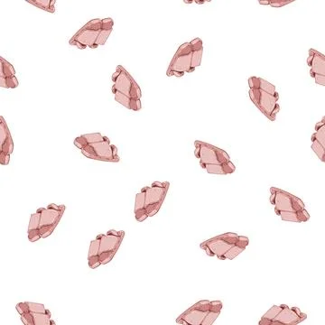 Pattern cute kid slippers cartoon vector Stockillustratie