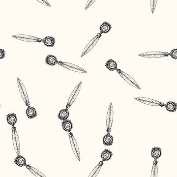 Pattern cutter letter opener sketch hand drawn Stock Illustration