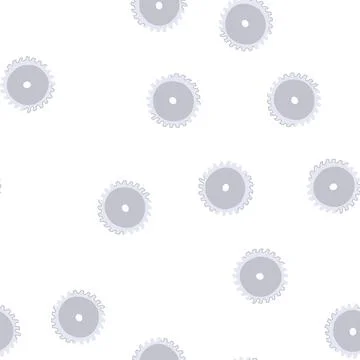 Pattern cutting circular saw blade cartoon vector 库存插图