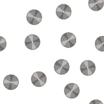 Pattern cutting circular saw blade cartoon vector イラスト素材