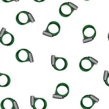Pattern cycle bicycle lock cartoon vector Stock Illustration