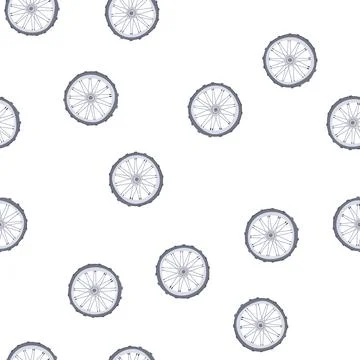 Pattern cycle wheel bike cartoon vector Stock-Illustration