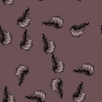 Pattern cyclone tornado sketch hand drawn Stock Illustration