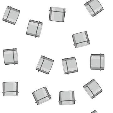 Pattern cylinder metal tin can cartoon vector Stock Illustration