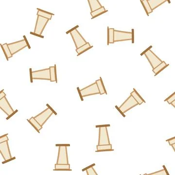 Pattern cylinder podium cartoon vector Illustrazione stock