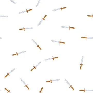 Pattern dagger ancient weapon for close combat or ritual 库存插图