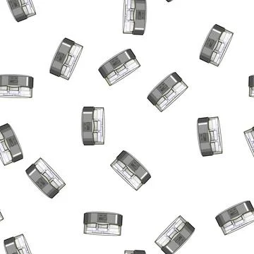 Pattern dairy yogurt maker cartoon vector 库存插图