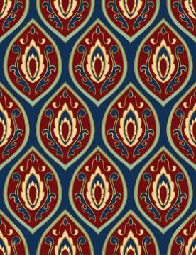 Pattern with damask. Stock Illustration