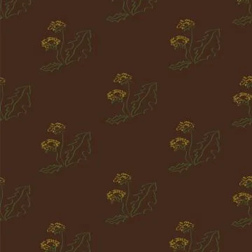 The pattern of dandelions Stock Illustration