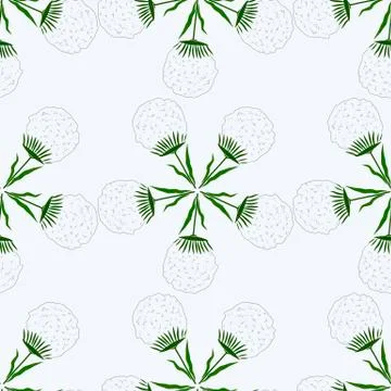 Pattern of dandelions Stock Illustration