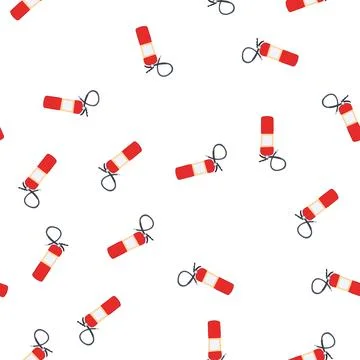 Pattern danger fire extinguisher cartoon vector Stock Illustration