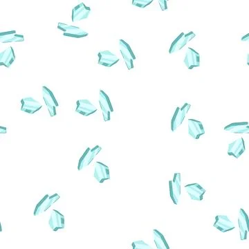 Pattern danger glass broken shard cartoon vector Stock Illustration