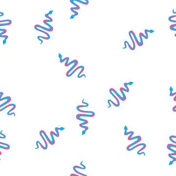 Pattern danger snake oriental cartoon vector 스톡 일러스트