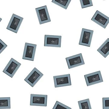Pattern data 5g modem cartoon vector Stockillustratie