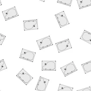 Pattern data hard drive cartoon vector Illustrazione stock