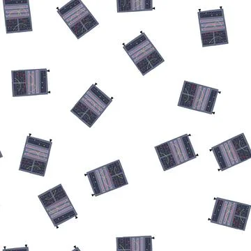 Pattern database server rack cartoon vector Stock Illustration