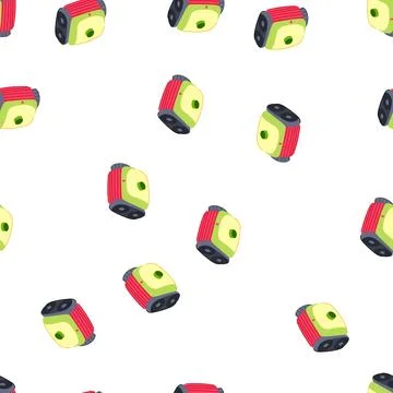 Pattern debris pool cleaning robot cartoon vector Illustrazione stock