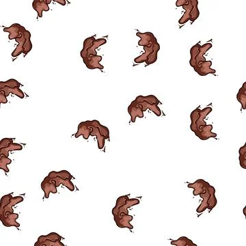 Pattern decadent chocolate splash cartoon vector Illustrazione stock