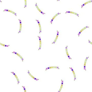 Pattern decor birthday flags cartoon vector Stock Illustration