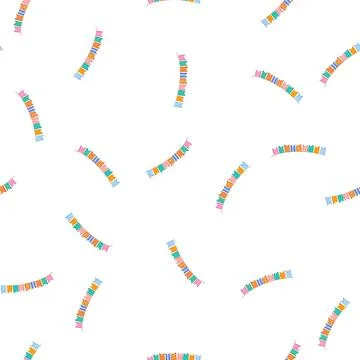 Pattern decor birthday flags cartoon vector 스톡 일러스트